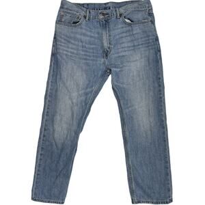 Levis 505 Jeans Size 38 Blue Denim Medium Wash Mid Rise Straight Leg 100% Cotton